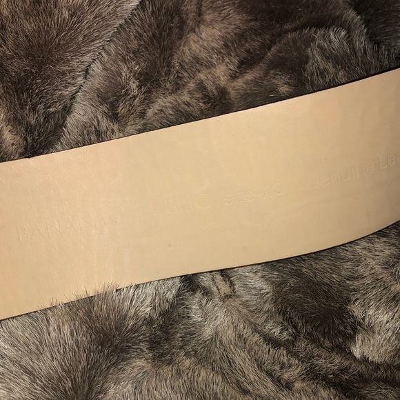 Banana Republic Taupe Leather Belt Size XS - Picture 6 of 8